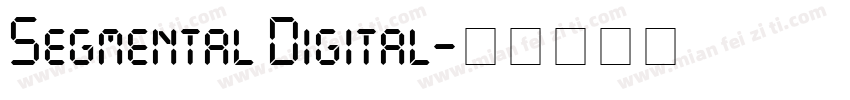Segmental Digital字体转换